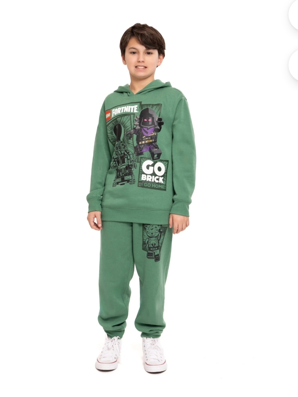 Lego Fortnite Boys Long Sleeve Graphic Hoodie and Joggers Set, 2-Piece